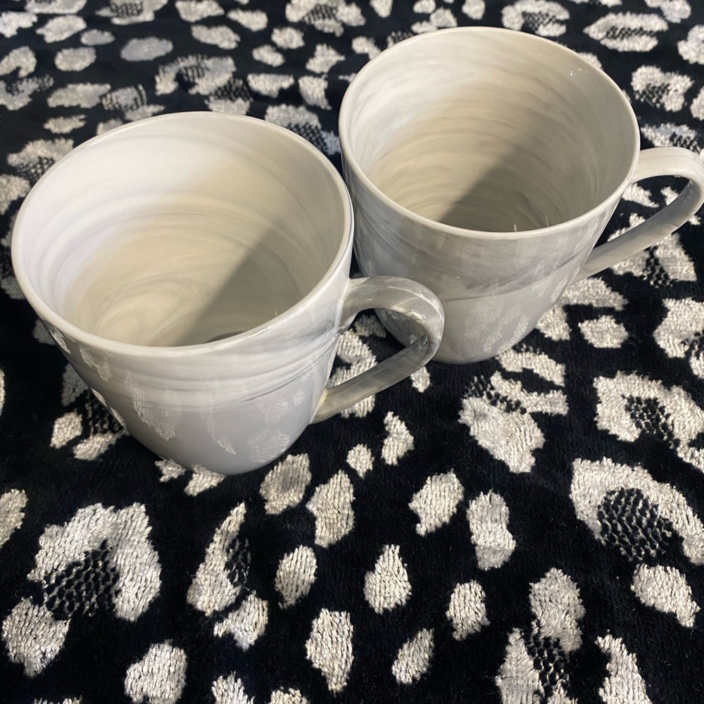 Lenox Marble Wave Mugs Set of 2